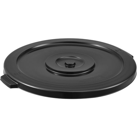 GLOBAL INDUSTRIAL Flat Lid, Black, Plastic 240463BK